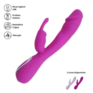 Vibrador Luxo Habbit de Ponto G com Estimulador de Clitóris