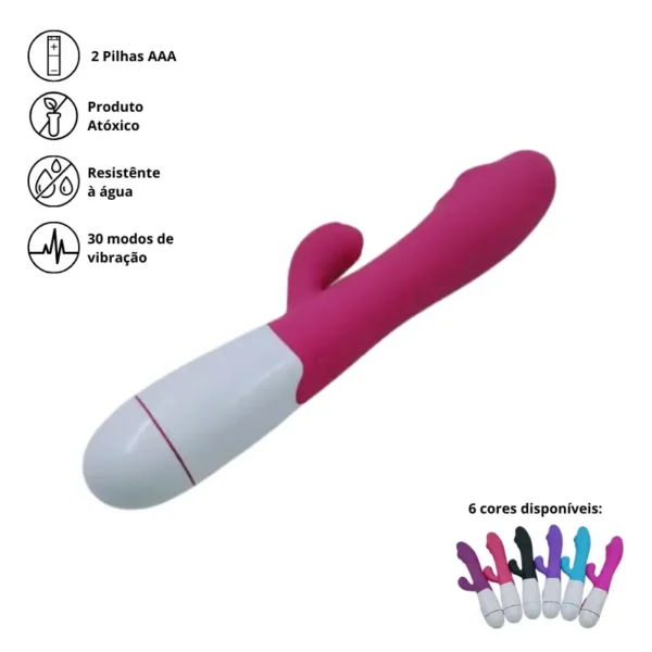 Vibrador feminino Habbit Saliente ponto g estimulador Clitóris coelho com 30 velocidades