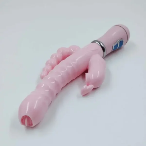 Vibrador Triplo Love ponto g anus vagina flexível silencioso grande USB