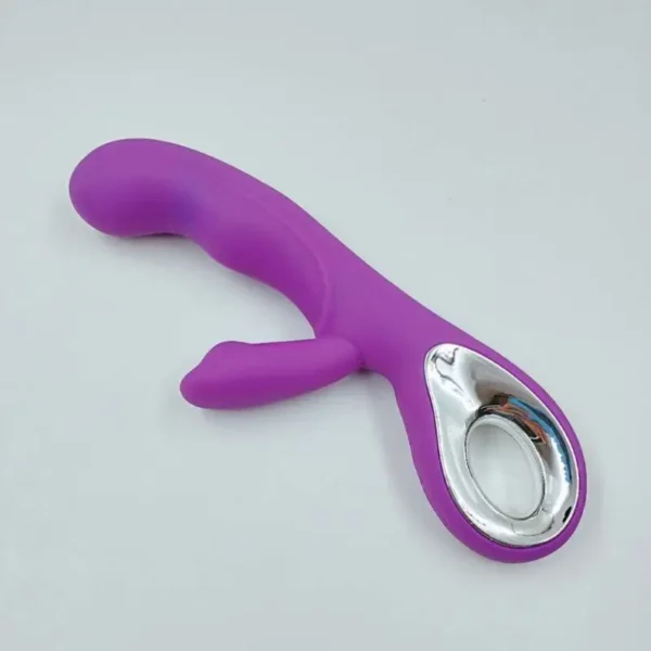 Vibrador Recarregável Estimulador de ponto g e clitóris em silicone com 10 modos de vibração