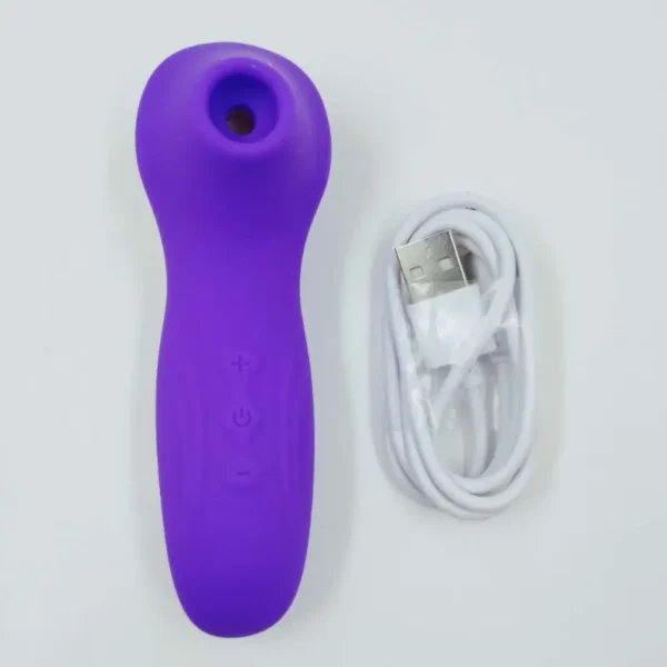 Vibrador Sugador Estimulador de clitóris e mamilo 10 intensidades Pulsação Recarregável por USB - Image 6